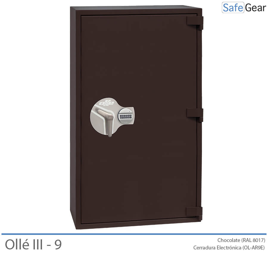Ollé III-9 Grade 3 safe with code lock, door closed