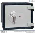 Ollé I-2 Grade 1 safe with key lock, door closed
