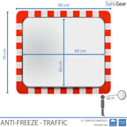Verkehrsspiegel – Edelstahl – Frostschutz