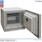 Fire Star Plus 1 Coffre De Données (84 LTO) résistant au feu - Classe I de résistance à l’effraction / Test au feu 120 min