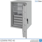 Gemini Pro 40 Apothekentresor (180 Liter) - 4 Schubladen - 2 Einlegeböden - Einbruchschutzklasse I