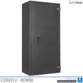 Cervo V Combi gun safe in Graphite Grey, door closed