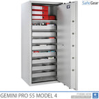 Gemini Pro 55 - Coffre-Fort pour pharmacie (292 litres) - 8 tiroirs - Test anti-effraction Classe 1
