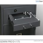 Gemini Pro D-I 250 Deposit Safe (294 L) - Burglary Test D-I - Key Lock