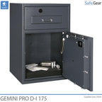 Gemini Pro D-I 175 Deposit Safe (205 L) - Burglary Test D-I - Key Lock