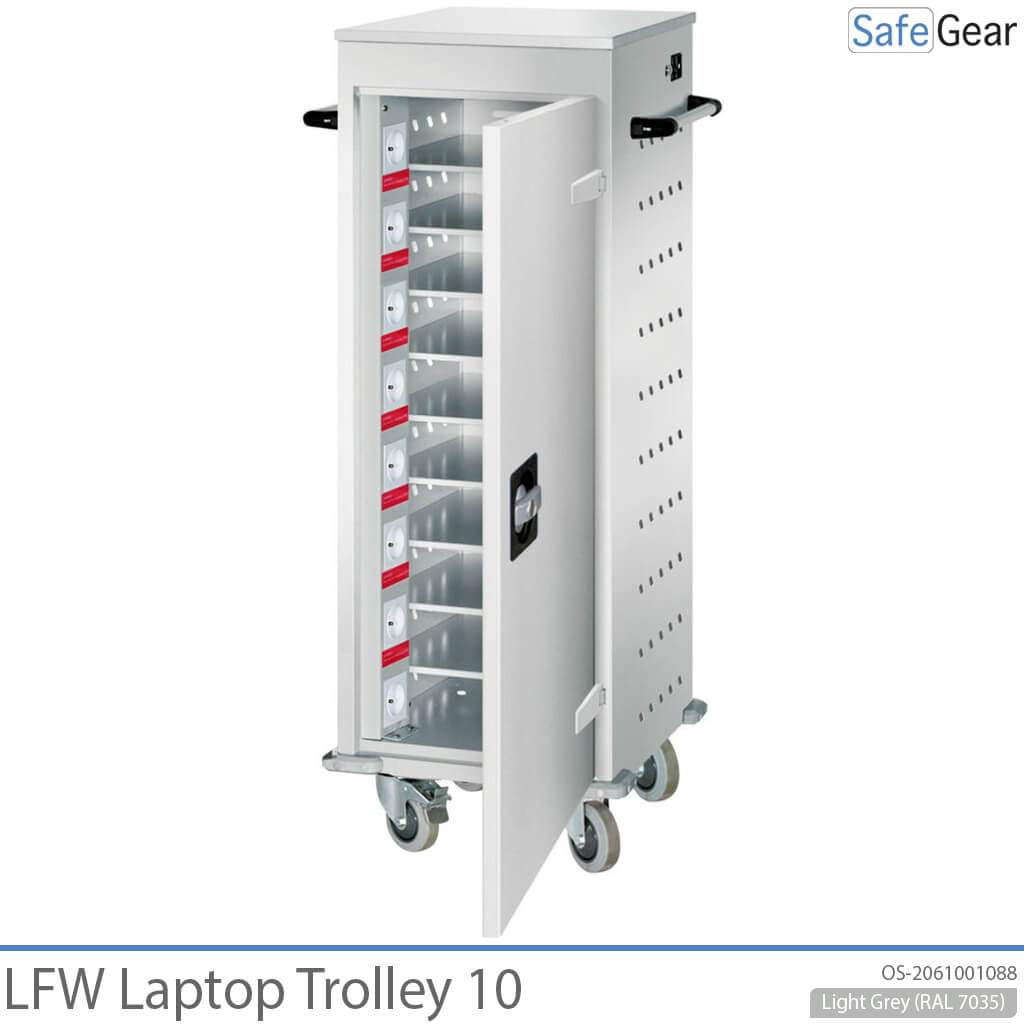 LFW-laptoptrolley - 10 laptops met opladen