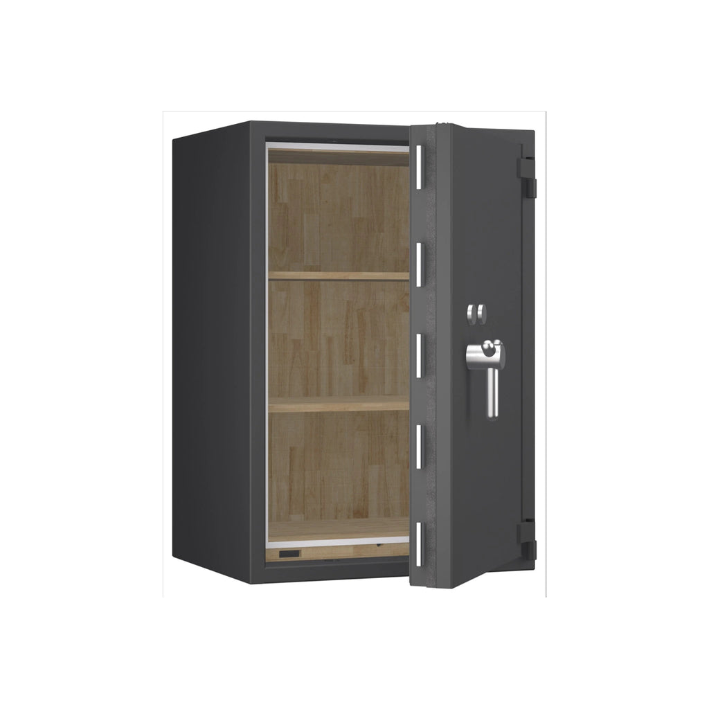 Pegasus Pro safe, Graphite Grey, lock detail