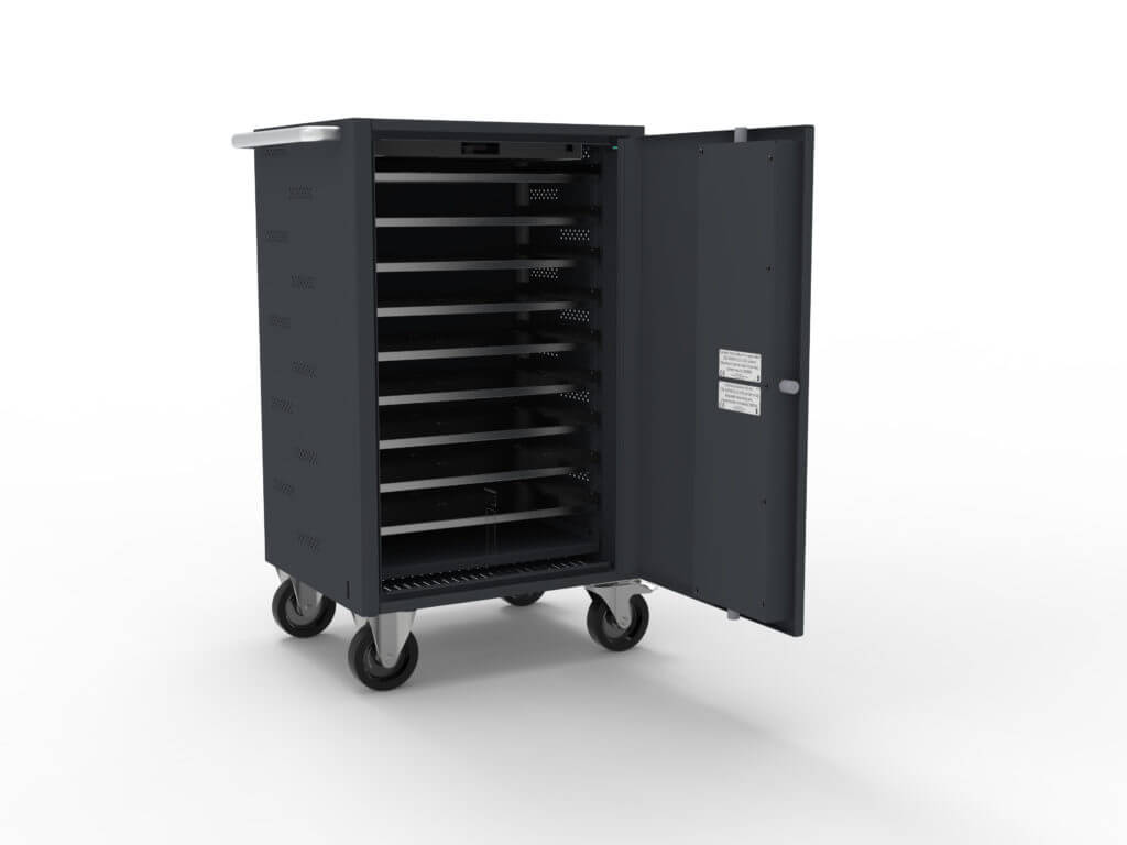 Chariot informatique Guardian 1100 - 10 ordinateurs portables avec recharge - Serrure À Code
